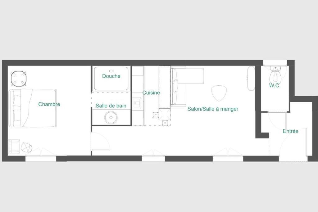 Appartement T2 Independant Au Coeur De La Ville Bourges Luaran gambar